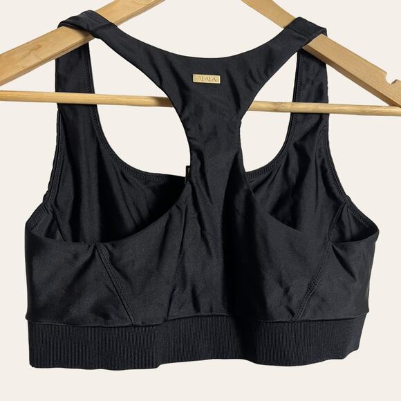 Alala Black Grommet Lace Up Corset Sports Bra Size Small - Picture 4 of 4